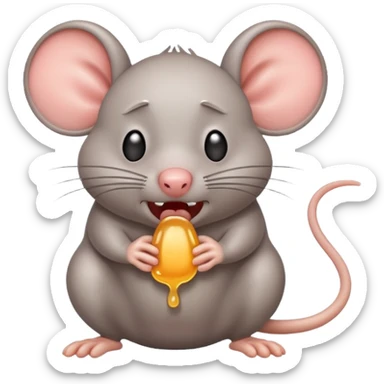 Rat crying fart  sticker