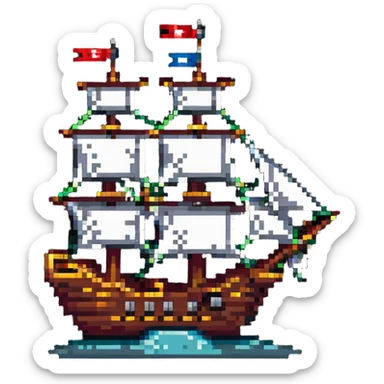 pirate ship sticker