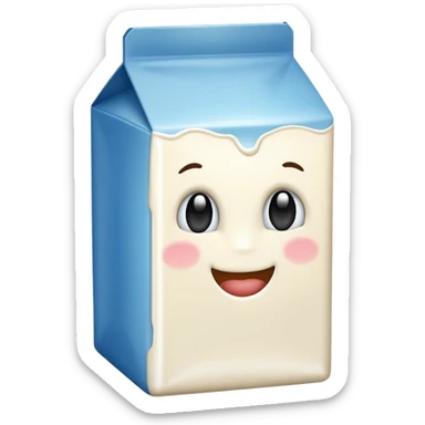 milk box sticker