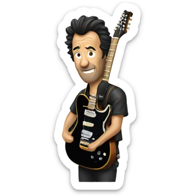 Springsteen guitar sticker