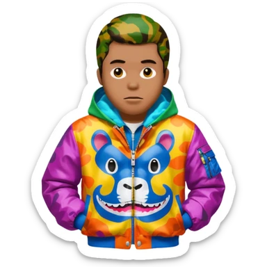 A bathing ape  sticker