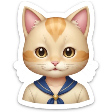 Shiny Blushing Cute Kawaii Handsome Shoujo Anime Cat-man Trending Style Cottagecore  sticker