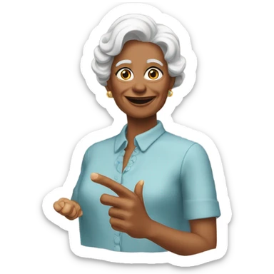 Aunt Sandy’s thumb  sticker