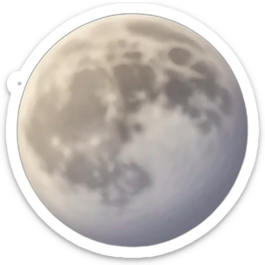 moon on the sky background sticker