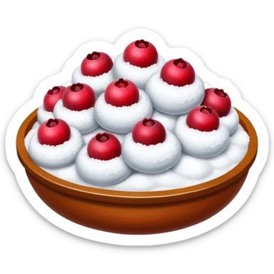 Cranberrys in the snow (powered sugar) sticker