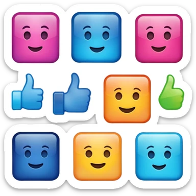 Social media sample post sticker sticker