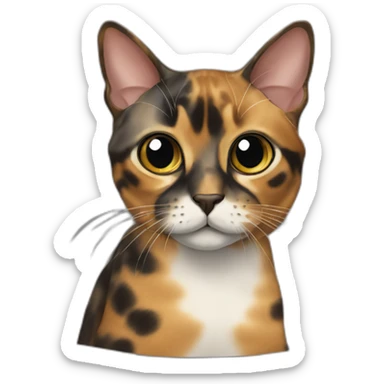 diluted tortie sticker