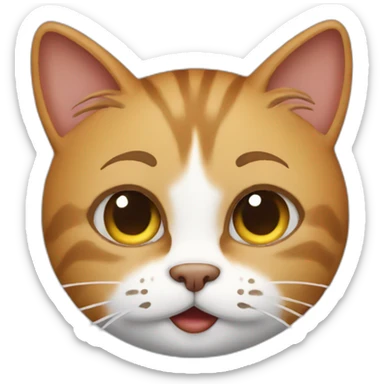 The Cat When Making Mistakes sticker