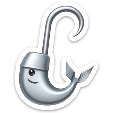 Fishing hook  sticker