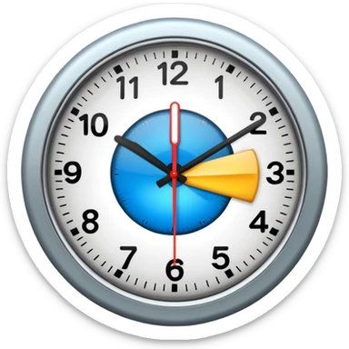 clock with frequency sticker