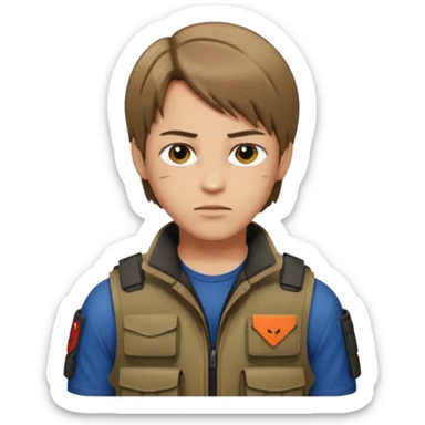 Leon Kennedy from resident evil 4 sticker