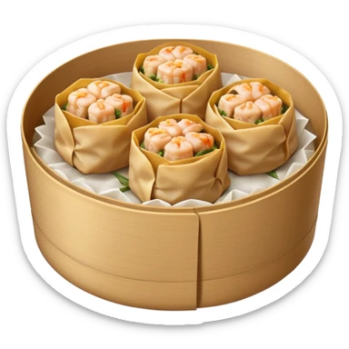 one cube siu-mai, dont give me multiple. just one sticker