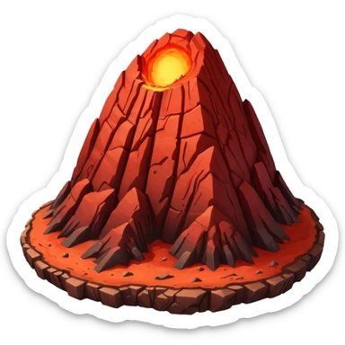 Planet with Olympus mons sticker
