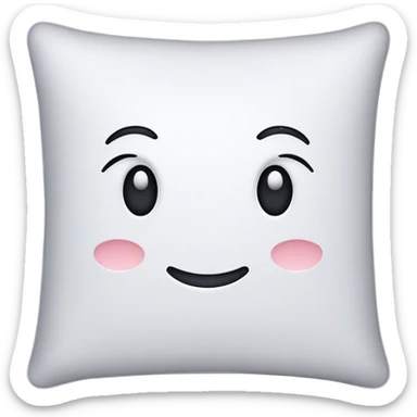 White cushion sticker