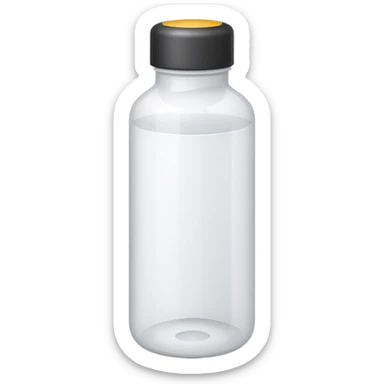 supplement white bottle sticker