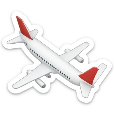 airplane flying to a destination sticker