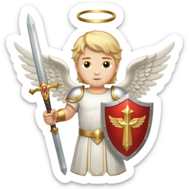 - 🛡️ Shield – symbolizing protection
- ⚔️ Sword – representing spiritual warfare
- 👼 Angel – the heavenly messenger
- ✨ Sparkles – highlighting his glory sticker
