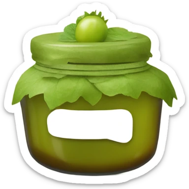 homemade gooseberry jam sticker