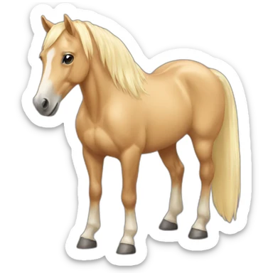 Palomino horse sticker