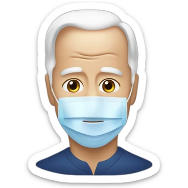 joe biden facial skin care treatment sticker