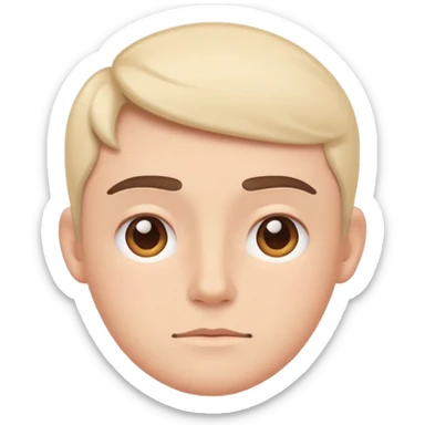 minimal flat emoji with mild tension,
slightly raised eyebrows,
thoughtful expression,
balanced emotion,
soft pastel tones,
modern health tracking app style,
transparent background,
vector illustration
 sticker