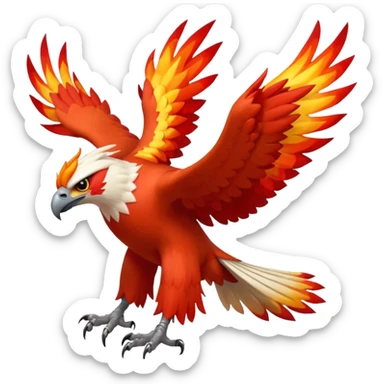 Braviary-Blaziken-Talonflame-Hawk-Eagle-fusion-hybrid-animal-creature  sticker