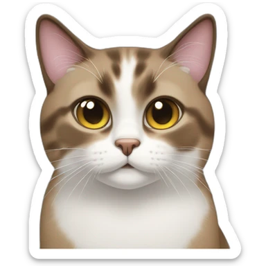 A smelly snowshoe cat sticker