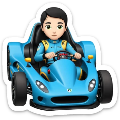 full size real-appearance electric road racing sexy CatWoman’s feminine midnight-colored tight outfit sixty’s tv show dark stealthy accurate sporty safe plush deluxe off-road pursuit drifting car jaguar accents (black hair,reclined and relaxed torso and shoulders back seating position) cross kart  sticker