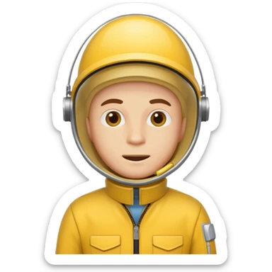 Bottle rocket Dignan in yellow jumpsuit  sticker
