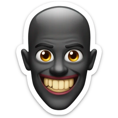 Devilish smile sticker