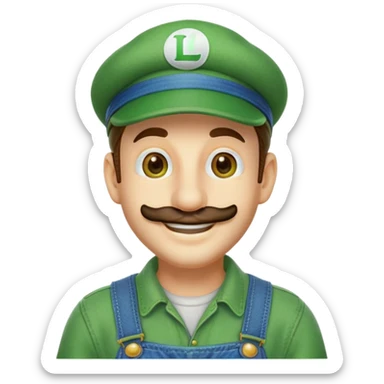 Luigi from Mario Bros sticker