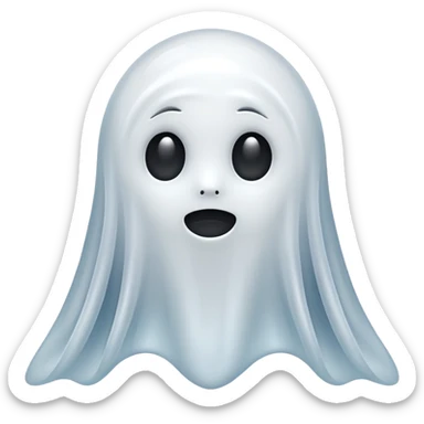 I need a spirit emoji like a ghost but very whispy and airy looking, not so emoji or fake looking make it more realistic  sticker