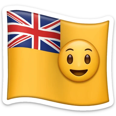 Make a emoji flag of Niue and remove the uk and replace uk with a Zambia flag sticker