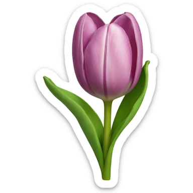 Chartreuse tulip  sticker