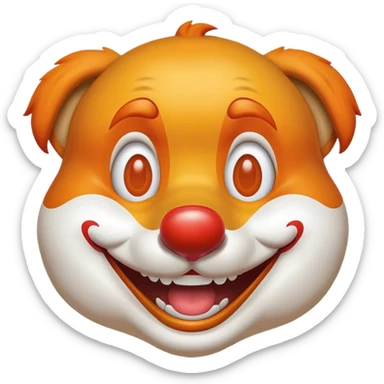 doge clown sticker