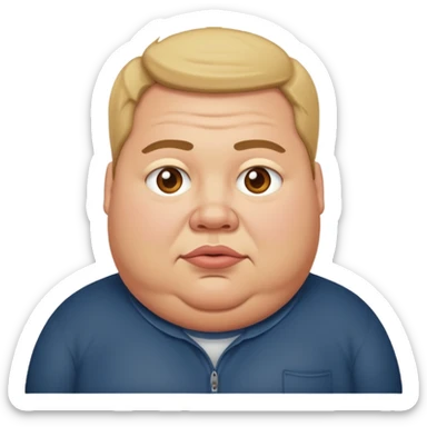 My fat friend Indy ugly  sticker