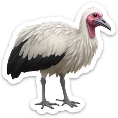 autruche qui cache sa tete dans le sable sticker