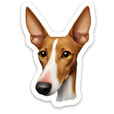 Podenco punk nose sticker
