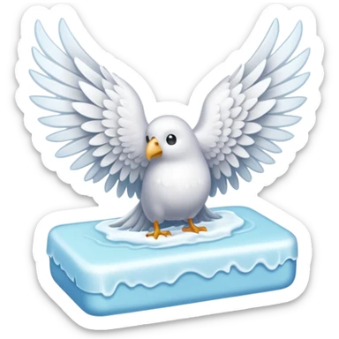 Un savon avec des grandes ailes sticker