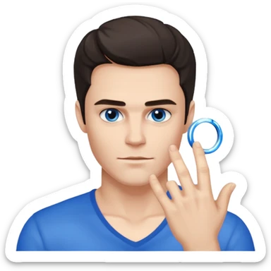 The vampire diaries Stefan blue daylight ring  sticker