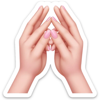 Pinky promise like two hands with pinkies interlocked  sticker