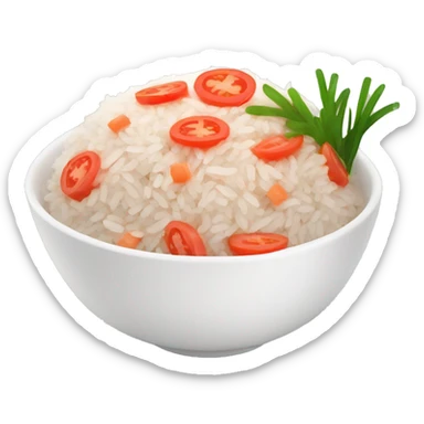 rice with tomato and surimi sticker