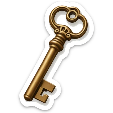 Vintage key  sticker