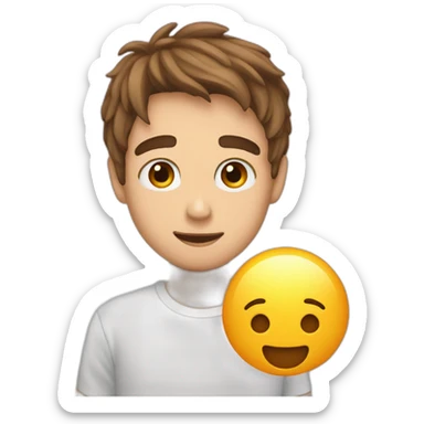 confy boy listing to asmr sticker