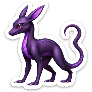 Salazzle-Umbreon-Fakémon-hybrid-creature (full body)  sticker