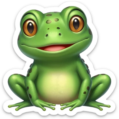 cutest mommy frog sticker