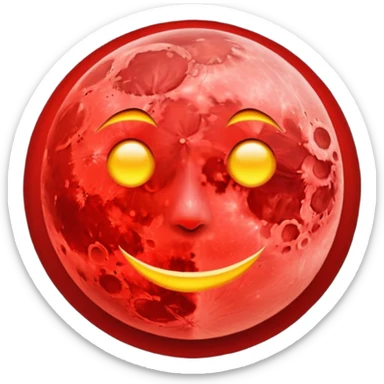 Crimson Moon sticker