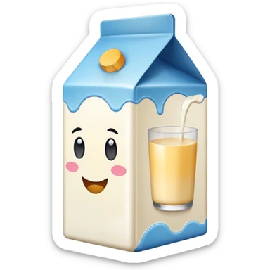 milk box sticker