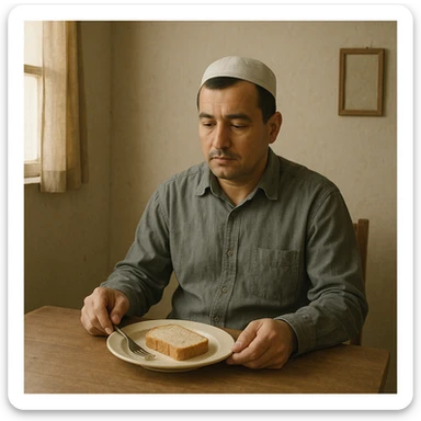 sartarosh xona bunaqa zur darajada bulmasin keyin shunchaki tarelka v vilka ushlab utirsin tarelkada esa faqat non bulsin kayfiyati xam urtacha bulsin xursan bob ketmasin sticker