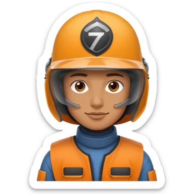 create a player character with an ind70 helmet from the game Arena Breakout sticker